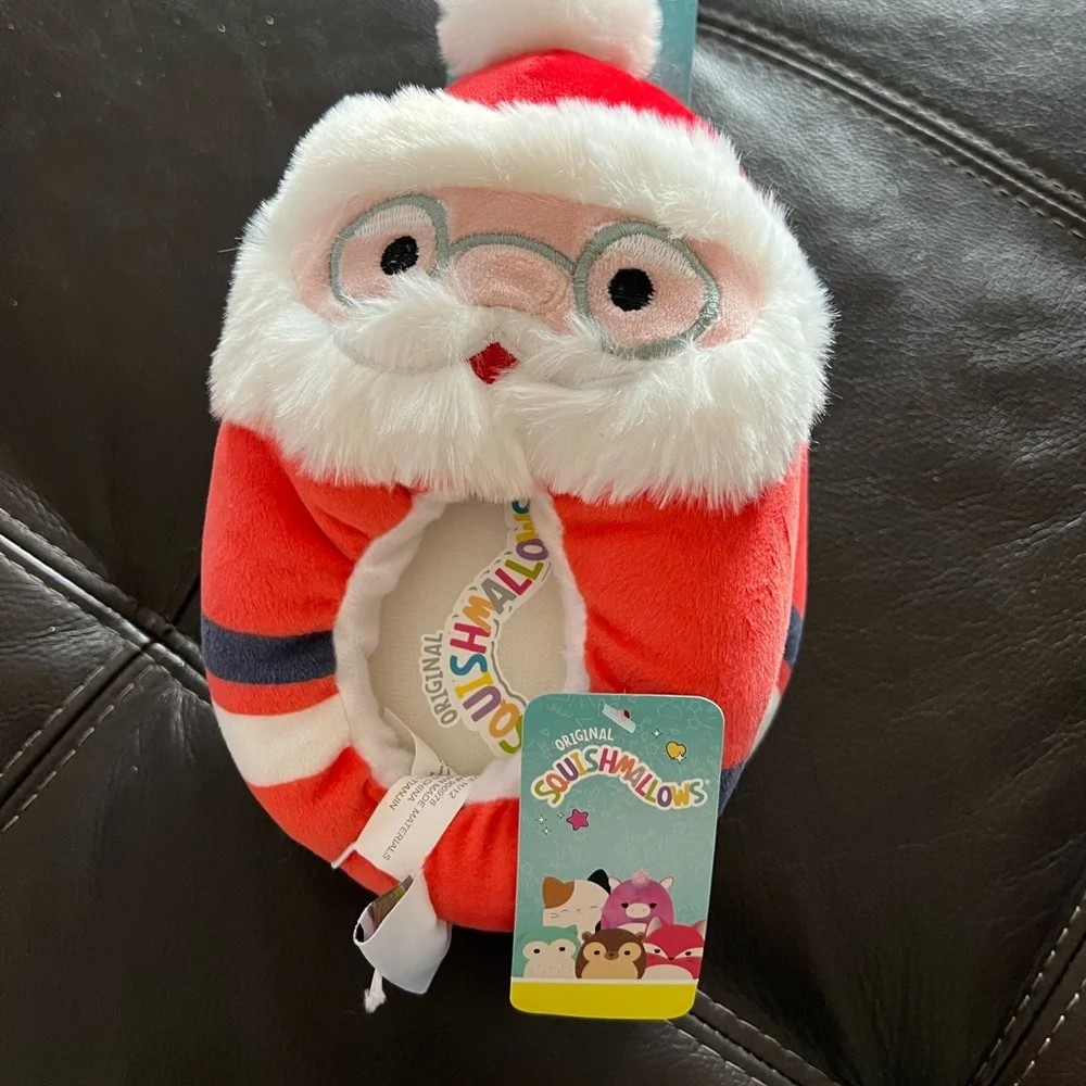 Santa Squishmallow Plush Slippers - Children or Even Adults - Size 11/12